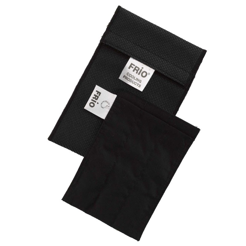 FRIO Pumpen Tasche Schwarz 9 * 11 cm mit Innen- und Außentasche