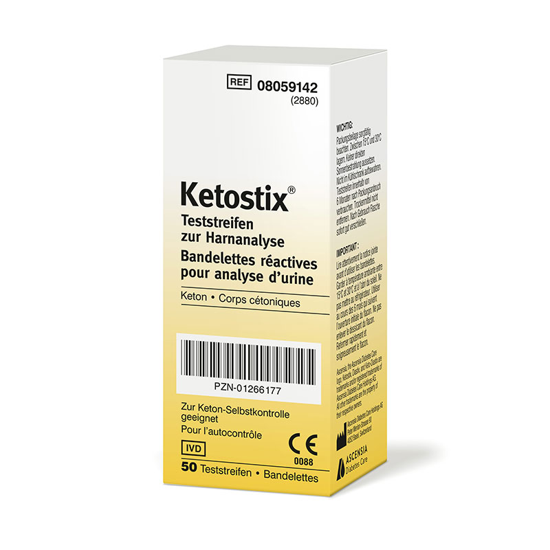 Ketostix Teststreifen zur Harnanalyse Verpackung