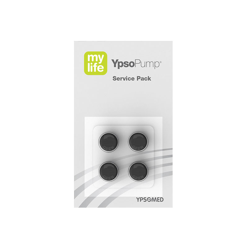 mylife YpsoPump Service Pack Inhalt mit 4 Stück Batteriefachdeckeln