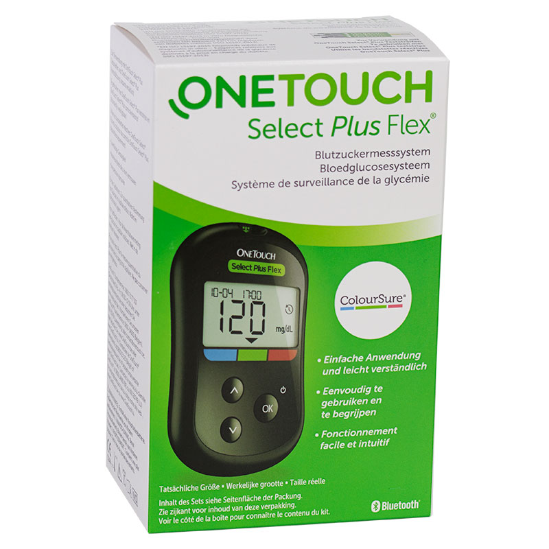 OneTouch Select Plus Flex Blutzuckermessgerät  mg/dl