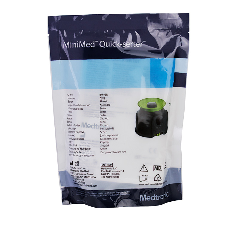 Quick-Serter für alle MiniMed Quick-Set Kanülen Verpackung