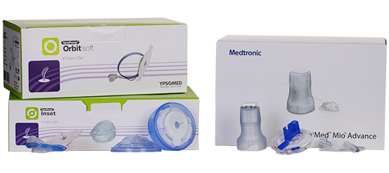 Infussionssets der Firma Ypsomed und Medtronic