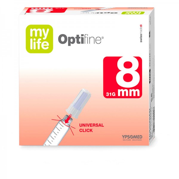 mylife™ Optifine® 8 mm 31G/0,25 mm Verpackung