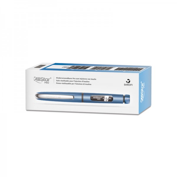 AllStar® Insulinpen blau 3 ml 1 er Schritte Verpackung