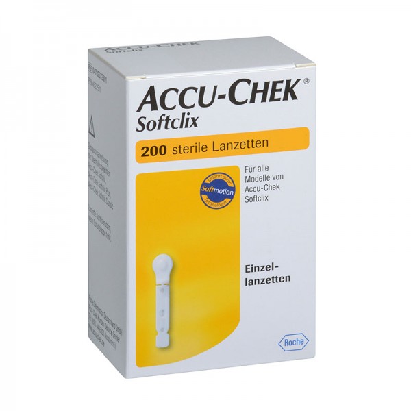 Accu-Chek® Softclix Lanzetten 28G 200 Stk. Verpackung