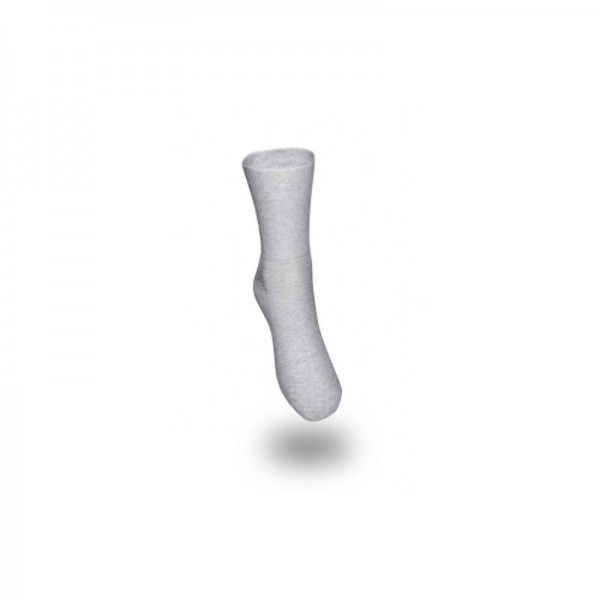 PROSOX® Baumwollsocken mit Frottee Sohle hellgrau