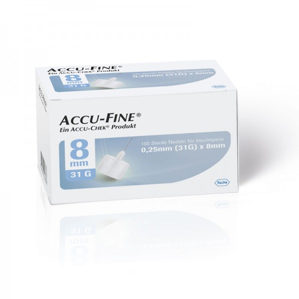 Accu-Fine® Pennadeln 0,25 mm (31G) /8 mm