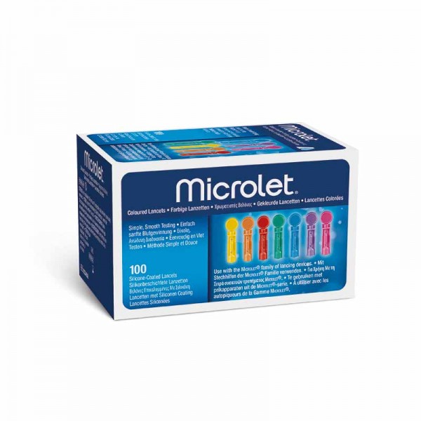 MICROLET® Lanzetten farbig 100 Stk.Verpackung